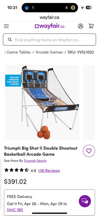 Triumph Arcade Basketball Net
