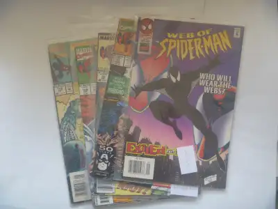 Pile of 5 Web Of Spider-Man Comics, View more