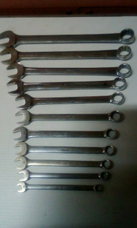 USED SNAP ON COMBINATION WRENCHES 3/8" TO 1"