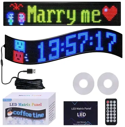 36.2 × 7.6 in Programmable LED Scrolling Display, View more