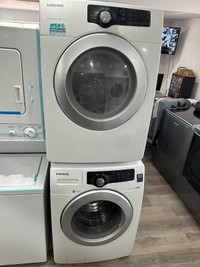 Samsung 27 w front load washer electric dryer set stackable