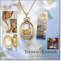 Thomas Kinkaide Sail Forth With Hope Pendant Watch NEW