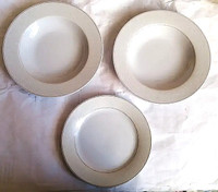3 JOSHUA MAXWELL STUDIO BRISTOL Fine Porcelain Plates