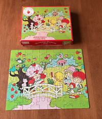 Vintage 60-Piece Strawberry Shortcake Puzzle by Parker from 1981