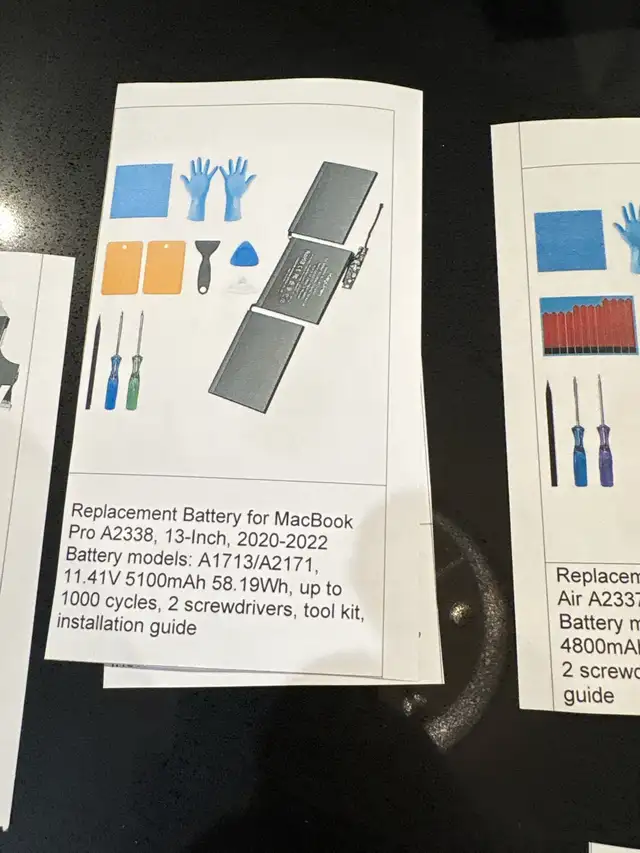 Apple MacBook Replacement Batteries and Tool Kits in Laptop Accessories in Oshawa / Durham Region - Image 4