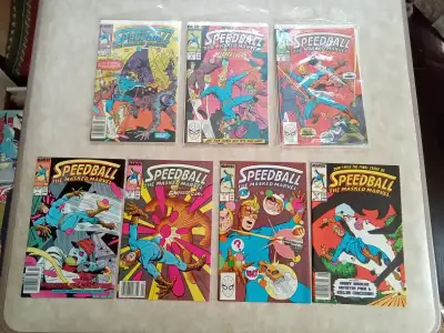 Speedball The Masked Marvel Comic Book Collection, View more