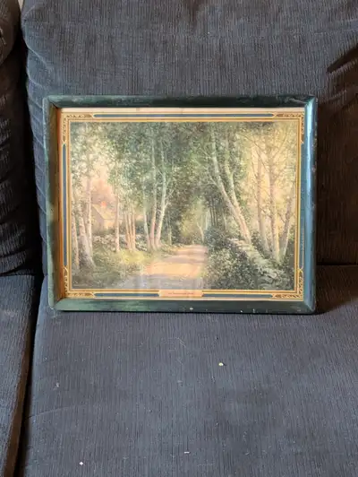 The Birchwood Home by Milton H. Lowell American, 1848-1927 Wood Framed Print It's a nice old picture...