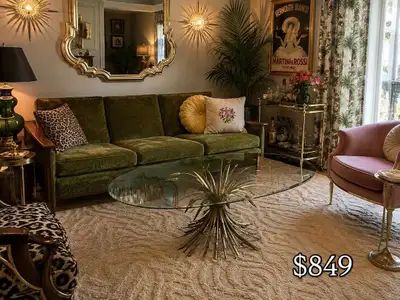 Vintage Hollywood Regency Sheaf of Wheat Coffee Table – Coco Cha, View more