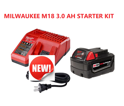 Milwaukee M18 Battery & Charger Starter Kit | Brand New Kits!!!, View more