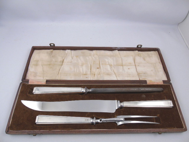 Antique Silver Carving Set Original From England in Kitchen & Dining Wares in Bedford