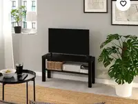 2 LACK TV bench, black, 90x26x45 cm