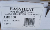 Pipe heating cable 60 ft  New in box