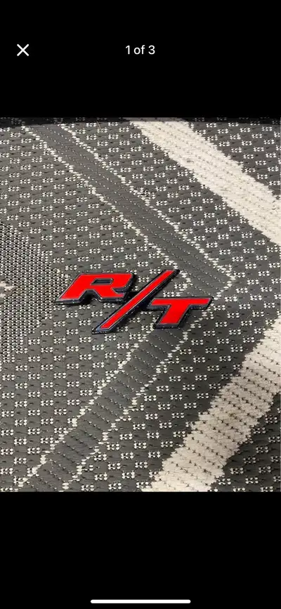Official Mopar Ram Truck R/T Grille Nameplate Mopar Part # 68140151AA Good Condition / Slight Wear I...