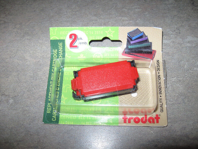 2 Red Replacements Ink Cartridges-New pack/Trodat + more in Other Business & Industrial in City of Halifax