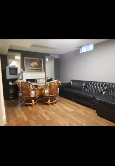 Lovely 1 bedroom basement apartment, backyard can be use by using side entry, utilities included, 1...