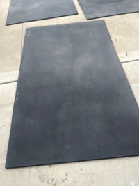 Heavy rubber gym flooring