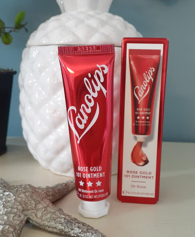 Lanolips Rose Gold 101 Ointment Balm + Tint For Lips and Cheeks
