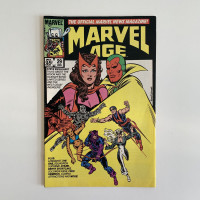 1985 Marvel Age Comic Book - Vision/Scarlet Witch Cover