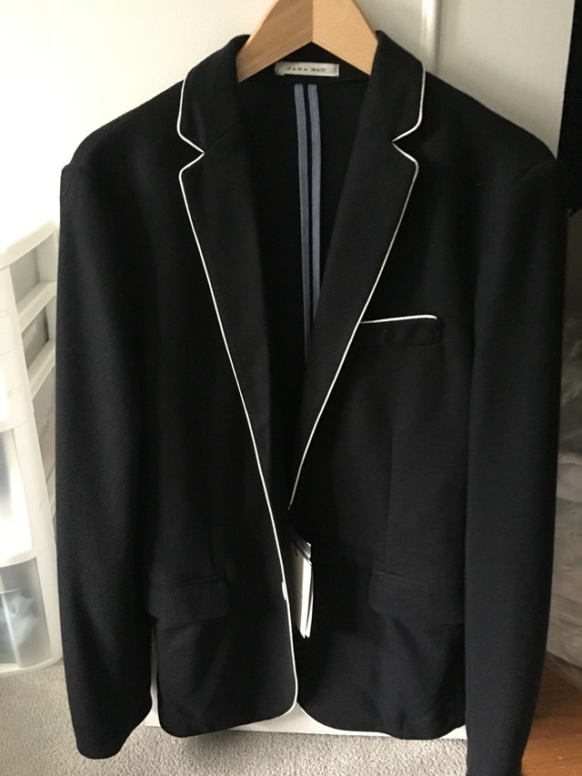 Brand new Zara Navy blazer in size 48, men in Men's in City of Toronto - Image 3