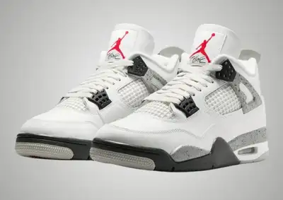 Jordan 4 White Cement Sizes 8-13, View more