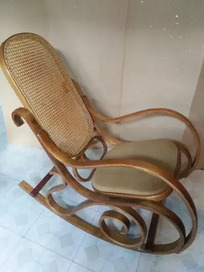 Wooden rocking chair, View more