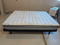 Sealy Queen Adjustable Bed Frame and Mattress