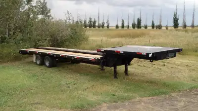 2008 30 foot Ameritrail Step deck trailer 30 foot deck plus 10 foot deck over hitch 24,000lb GVWR ta...