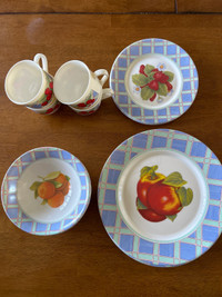 Arcopal vintage dinnerware set
