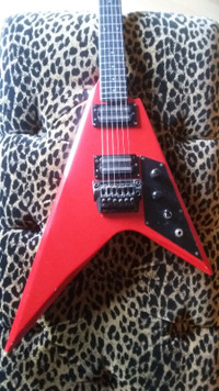 1985 Ibanez V Proline 1660 Red Made In Japan PR1660 MIJ Fujigen