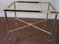 Brass & Glass End/ Bedside Table