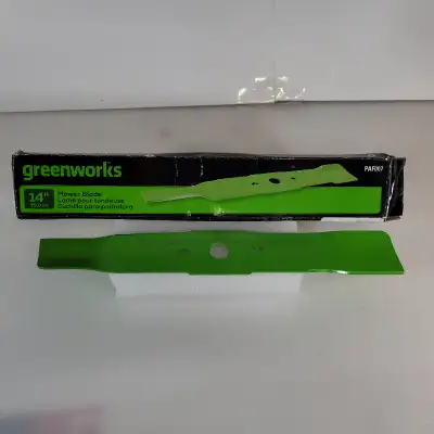Greenworks Lawnmower Replacement Blade - 14" - PAF 007 - Brand New Keep your lawn looking its best w...