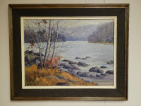 Original Oil Painting Eagle Lake Haliburton (Oil on Board)