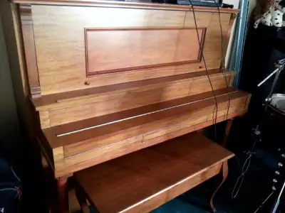 Antique Upright Grand Piano (Free), View more