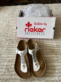  Womens Leather  Cork sandals - Reiker