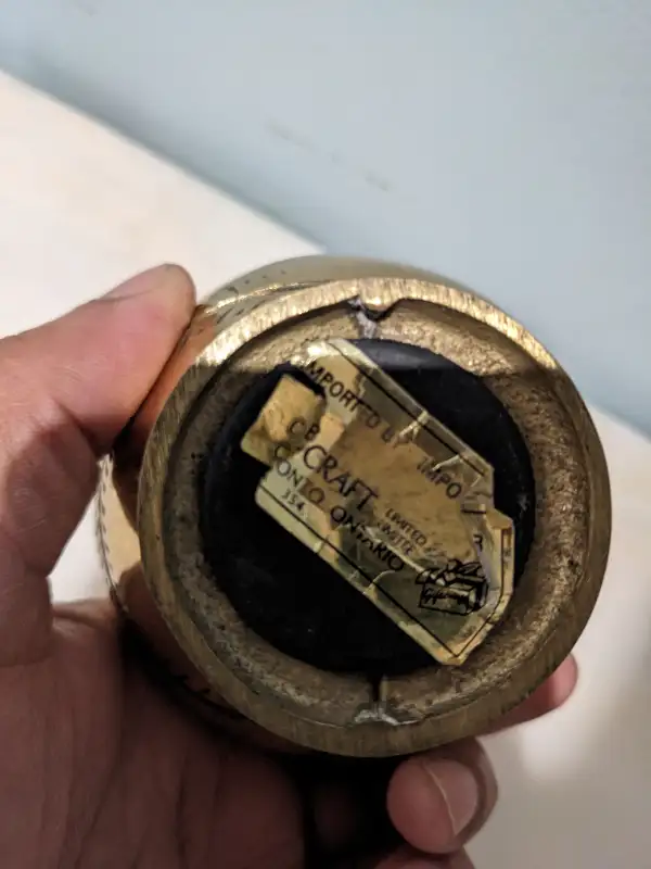 Vintage heavy brass baseball piggy coin bank in Arts & Collectibles in City of Toronto - Image 7