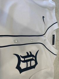 Men's Detroit Tigers Nike White Home Blank Replica Jersey