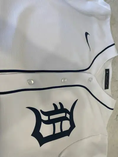 Men's Detroit Tigers Nike White Home Blank Replica Jersey, View more