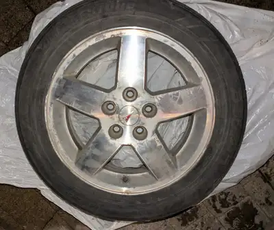 If it is here, still available. 205-55-16 Set of 4 Alloy Rims (Bridgestone tires on the Rims), 2 tir...