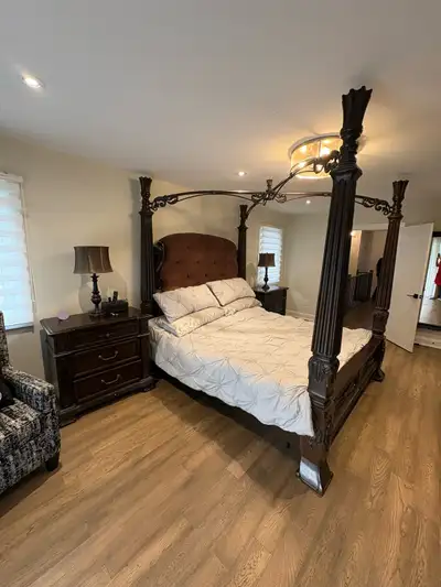 Four-Poster Bed Bedroom Set, View more