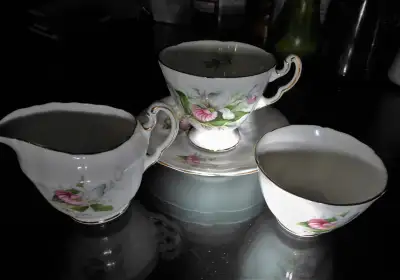 Fine Bone China teacup / saucer / milk, creamer / Sugar Bowl, View more