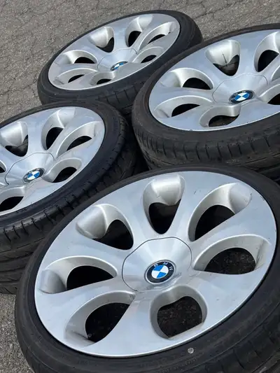 OEM 19"BMW(5x120)+225/40/R19 & 255/35/R19 Bridgestone-3/4/5Series/Z3/Z4 Set of four Authentic 19 inc...