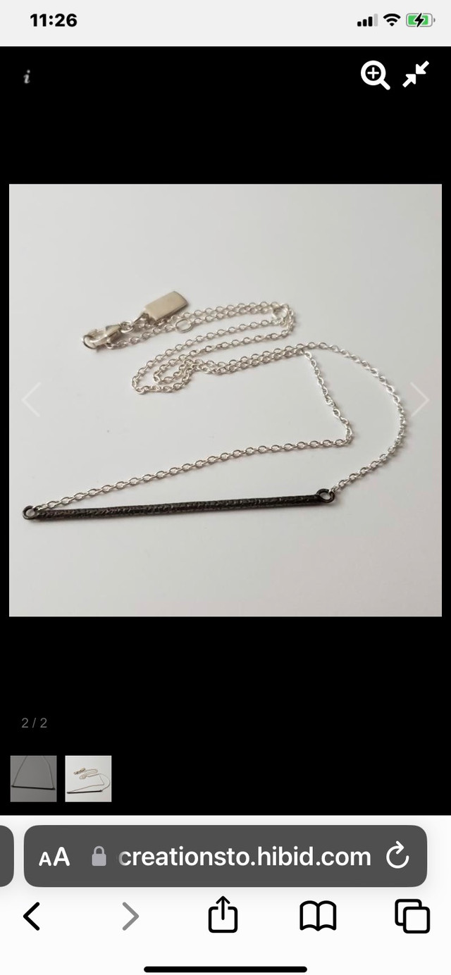 Silver bar necklace in Jewellery & Watches in Cambridge