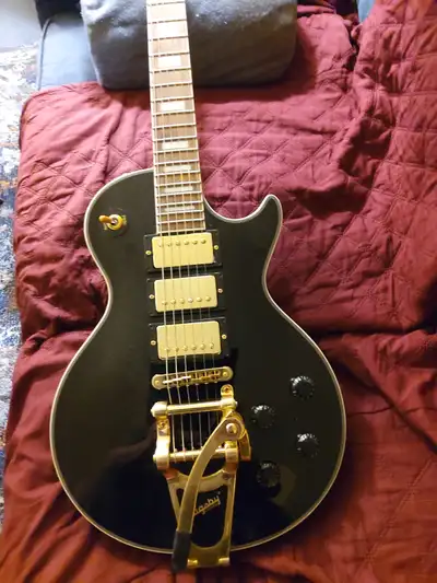Burny 57 Jimmy Page LP guitar f/s f/t, View more