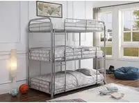 Twin over Full Wooden Bunk Bed for sale