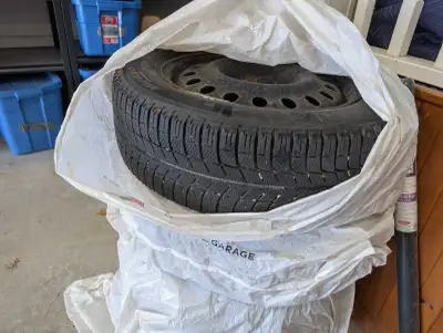 Selling a set of 4 winter tires on steel rims, size 215/60R17. Tires were on a vehicle that was driv...