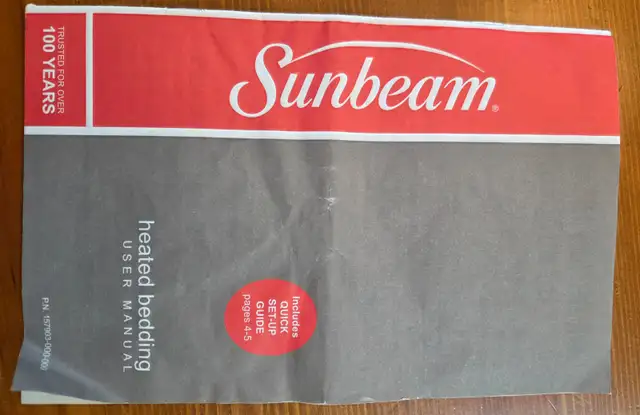 Mattress cover heater queen size.  Sunbeam. in Bedding in Hamilton - Image 2