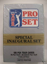 1990 PRO SET .... GOLF ... factory-sealed set ... 100 golf cards