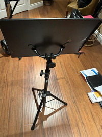 Heavy duty adjustable music stand. 