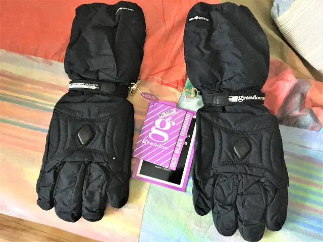 New Grandoe GCS Winter Ski Gloves XL, Gants Hiver Neuf Black628637327676181219