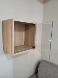 Floating Boxes with Glass Doors x 4 - EKET Ikea Wall Cabinets